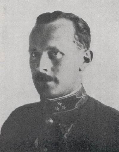 Bertalan pictured as a Captain in the Hungarian Army