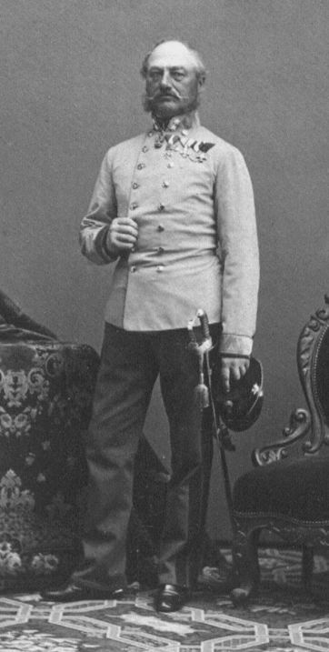 Hartung pictured as a Feldmarschall-Leutnant sometime betwee his promotion to that rank in August 1863 and the award of the MMThO in  August 1866