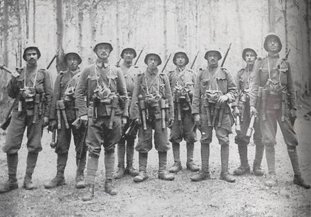 Assault Patrol of BH Infantry Regiment Number 5,  1917