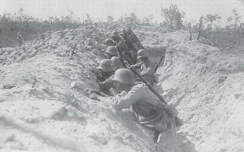 World War 1 Trenches Pictures. Jumping-off trench for the